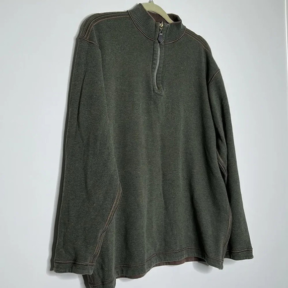 Men’s Brown/Green Reversible Pull Over Sweater - Picture 8 of 14
